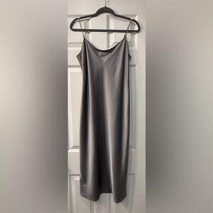 J. Crew Gwinnett Satin slip midi dress